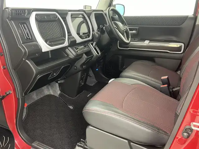 スズキ ハスラー HYBRID X ターボ 熊本県 2020(令2)年 7.1万km フェニックスレッドパール/ガンメタリック2トーンルーフ 禁煙車　/純正9インチナビ（ＣＤ・ＤＶＤ・フルセグ・ＢＴ・ＵＳＢ）/全周囲カメラ　/社外前方ドライブレコーダー　/後ろのみコーナーセンサー　/前席シートヒーター　/レーダークルーズコントロール　/衝突軽減ブレーキ/レーンキープアシスト/横滑り防止/アイドリングストップ/レーダー探知機/純正フロアマット/社外１５インチAW/オートライト/オートマチックハイビーム/LEDヘッドライト/フォグライト/スマートキー/プッシュスタート