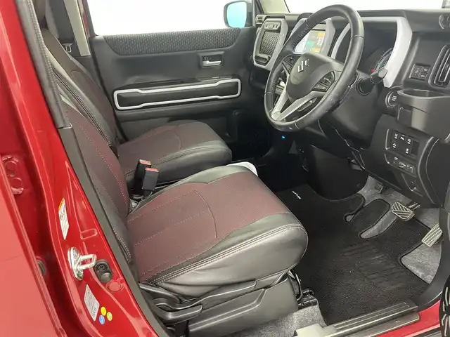 スズキ ハスラー HYBRID X ターボ 熊本県 2020(令2)年 7.1万km フェニックスレッドパール/ガンメタリック2トーンルーフ 禁煙車　/純正9インチナビ（ＣＤ・ＤＶＤ・フルセグ・ＢＴ・ＵＳＢ）/全周囲カメラ　/社外前方ドライブレコーダー　/後ろのみコーナーセンサー　/前席シートヒーター　/レーダークルーズコントロール　/衝突軽減ブレーキ/レーンキープアシスト/横滑り防止/アイドリングストップ/レーダー探知機/純正フロアマット/社外１５インチAW/オートライト/オートマチックハイビーム/LEDヘッドライト/フォグライト/スマートキー/プッシュスタート