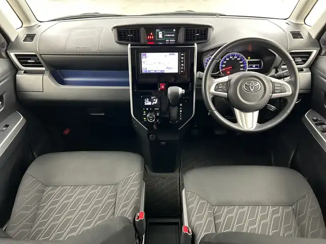トヨタ ルーミー カスタムG 三重県 2019(平31)年 4.7万km ブラックマイカメタリック/パールホワイト2トーン 禁煙車/純正7型ナビ/　AM/FM/USB/フルセグTV/バックカメラ/クルコン/両側パワースライドドア/衝突軽減ブレーキシステム/アイドリングストップ/オートハイビーム/前後コーナーセンサー/純正アルミホイール/純正フロアマット/ステアリングスイッチ/ドアバイザー/スマートキー/LEDヘッドライト