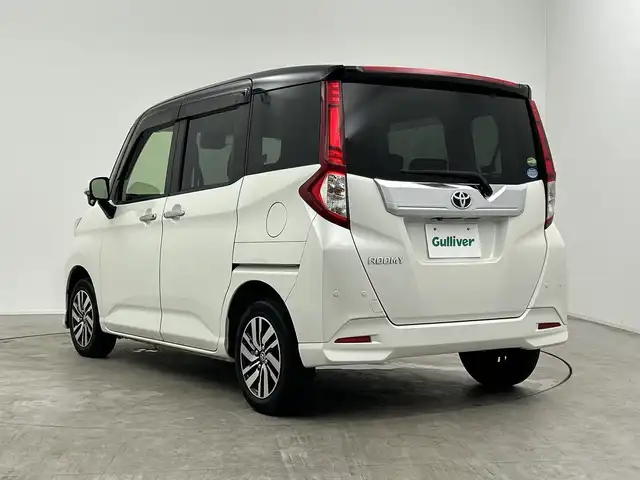 トヨタ ルーミー カスタムG 三重県 2019(平31)年 4.7万km ブラックマイカメタリック/パールホワイト2トーン 禁煙車/純正7型ナビ/　AM/FM/USB/フルセグTV/バックカメラ/クルコン/両側パワースライドドア/衝突軽減ブレーキシステム/アイドリングストップ/オートハイビーム/前後コーナーセンサー/純正アルミホイール/純正フロアマット/ステアリングスイッチ/ドアバイザー/スマートキー/LEDヘッドライト