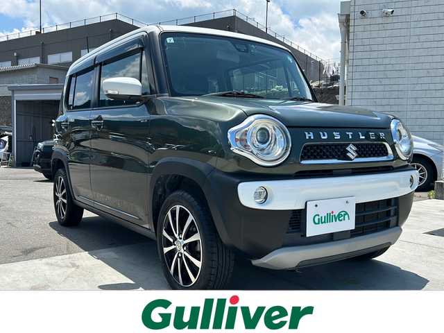 スズキ ハスラー Jスタイル 山梨県 2015(平27)年 5.9万km クールカーキパールメタリック/ホワイト2トーンルーフ 社外8インチメモリナビ/BT/TV/CD/DVD/バックカメラ/前席シートヒーター/アイドリングストップ/レーダーブレーキサポート/ETC/ステアリングリモコン/スマートキー/社外アルミホイール/ドライブレコーダー/純正フロアマット/ベンチシート/オートライト