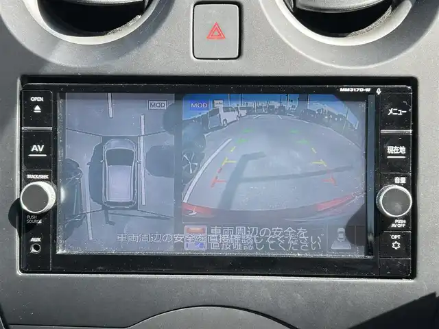 日産 ノート 長崎県 2019(令1)年 3万km ガーネットレッド 純正ナビ（AM/FM/TV/BT/SD/DISC)/全方位カメラ/インテリジェントインナーミラー/ドラレコ前方/コーナーセンサー/純正フロアマット/アイドリングストップ/レーンキープアシスト/横滑り防止装置/衝突被害軽減システム/保証書/取扱説明書
