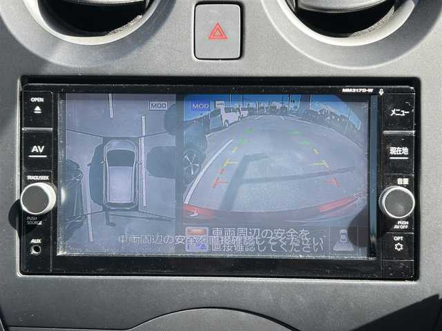 日産 ノート X 長崎県 2019(令1)年 3万km ガーネットレッド 純正ナビ（AM/FM/TV/BT/SD/DISC)/全方位カメラ/インテリジェントインナーミラー/ドラレコ前方/コーナーセンサー/純正フロアマット/アイドリングストップ/レーンキープアシスト/横滑り防止装置/衝突被害軽減システム/保証書/取扱説明書