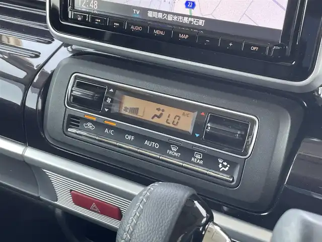 スズキ スペーシア カスタム HYBRID XS ターボ 佐賀県 2023(令5)年 1.2万km ブルーイッシュブラックパール3 純正８型ナビ/フルセグTV/全周囲カメラ/レーダークルーズコントロール/両側パワースライドドア/ヘッドアップディスプレイ/セーフティーサポート/・車線逸脱警報機能/・ふらつき警報機能/・急ブレーキ時シグナル/・デュアルセンサーブレーキサポート/USBポート/ビルトインETC/パドルシフト/プッシュスタート/スマートキー/純正LEDヘッドライト/純正15インチアルミ/純正フロアマット