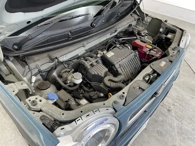 スズキ ハスラー HYBRID X 滋賀県 2020(令2)年 3.7万km デニムブルー ガンメタリック 2トーン 純正メモリーナビ/フルセグTV/LEDライト/革巻きステアリング/純正１５AW/シートヒーター/ウィンカーミラー/レーンキープアシスト/横滑り防止/レーダーブレーキサポート/フォグライト/スマートキー/プッシュスタート