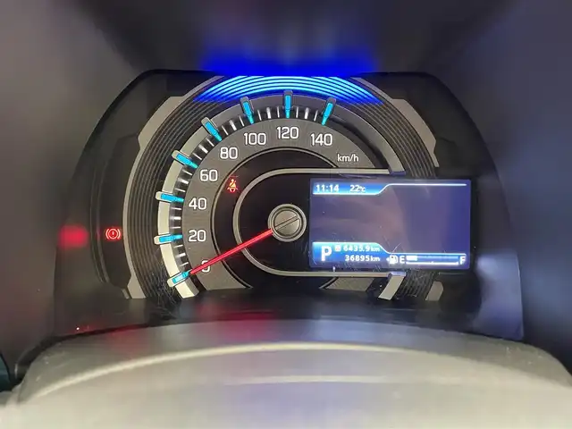 スズキ ハスラー HYBRID X 滋賀県 2020(令2)年 3.7万km デニムブルー ガンメタリック 2トーン 純正メモリーナビ/フルセグTV/LEDライト/革巻きステアリング/純正１５AW/シートヒーター/ウィンカーミラー/レーンキープアシスト/横滑り防止/レーダーブレーキサポート/フォグライト/スマートキー/プッシュスタート