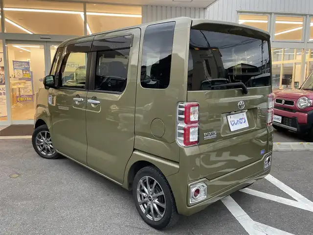 トヨタ ピクシスメガ Gターボ SAⅢ 大阪府 2021(令3)年 9.3万km 緑Ｍ (株)IDOMが運営する【じしゃロン東大阪店】の自社ローン専用車両になりますこちらは現金またはオートローンご利用時の価格です。自社ローンご希望の方は別途その旨お申付け下さい/スマアシIII（衝突回避支援システム）/・衝突回避支援ブレーキ（歩行者対応）/・誤発進抑制機能（前方・後方）/・オートハイビーム/・先行車発進お知らせ機能/・車線はみ出し警報/・エマージェンシーストップシグナル/純正SDナビ【NSZT-W68T】/(フルセグTV/CD/DVD/BT/SD/SDREC/ラジオ)/バックカメラ/両側パワースライドドア/ＥＴＣ/ＬＥＤライト/オートライト/オートマチックハイビーム/スマートキー＆プッシュスタート/ターボ/取説（車両・ナビ）＆保証書