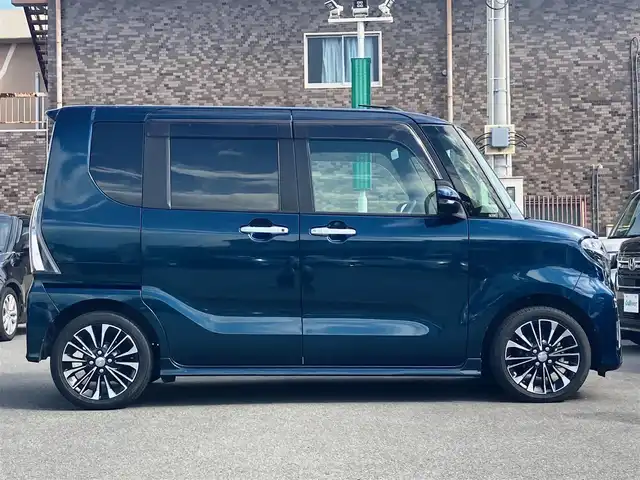 ダイハツ タント カスタム RS セレクション 静岡県 2020(令2)年 2.5万km レーザーブルークリスタルシャイン 純正9インチナビ（CD/DVD/BT/フルセグ）/バックカメラ/ドライブレコーダー/ETC/レーダークルーズコントロール/レーンキープアシスト/取扱説明書/スマートキー/スペアキー１本/USB入力端子/両側パワースライドドア/ハーフレザーシート/D席N席シートヒーター/純正アルミホイール/純正フロアマット/パワーウィンドウ/パワーステアリング/エンジンスタートボタン/アイドリングストップ/オートエアコン/ベンチシート/横滑り防止装置/コーナーセンサー前後/盗難防止装置/オートライト/オートマチックハイビーム/LEDヘッドライト/W+サイドエアバッグ/カーテンエアバック/衝突軽減システム