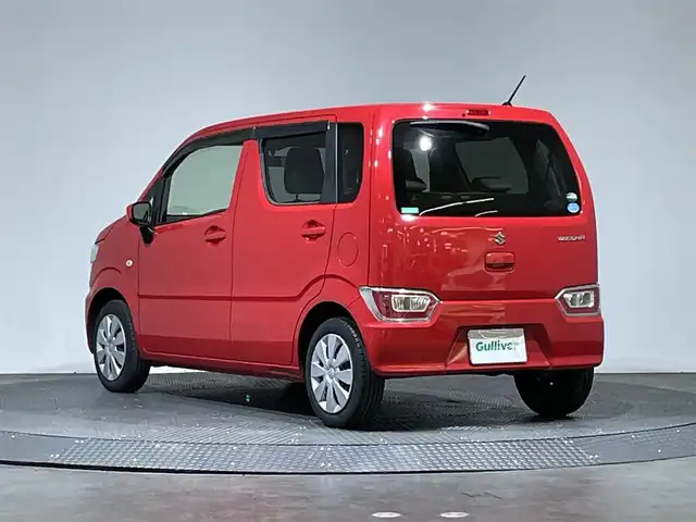 スズキ ワゴンＲ FA 愛媛県 2019(令1)年 1.3万km ピュアレッド ・社外ナビ（ワンセグＴＶ・ＦＭＡＭ・ＢＴ・ＡＵＸ・ＣＤ・ｉｐｏｄ接続）/・ＥＴＣ　/・横滑り防止　/・ハンズフリー　/・シガーソケット