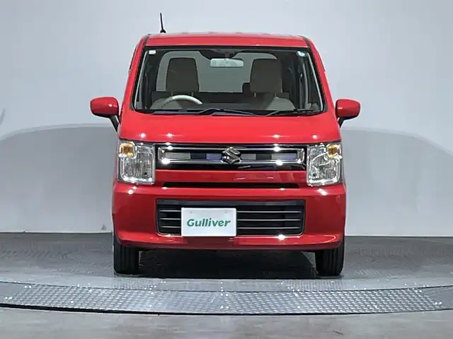 スズキ ワゴンＲ FA 愛媛県 2019(令1)年 1.3万km ピュアレッド ・社外ナビ（ワンセグＴＶ・ＦＭＡＭ・ＢＴ・ＡＵＸ・ＣＤ・ｉｐｏｄ接続）/・ＥＴＣ　/・横滑り防止　/・ハンズフリー　/・シガーソケット