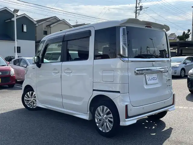 スズキ スペーシア カスタム HYBRID GS 愛知県 2019(平31)年 9.6万km ピュアホワイトP (株)IDOMが運営する【じしゃロン名古屋鳴海店】の自社ローン専用車両になりますこちらは現金またはオートローンご利用時の価格です。自社ローンご希望の方は別途その旨お申付け下さい/プッシュスタート/社外ナビ・地デジTV/　（CD/DVD/BT）/左側パワースライドドア/ETC/LEDライト