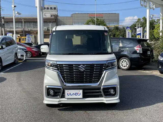 スズキ スペーシア カスタム HYBRID GS 愛知県 2019(平31)年 9.6万km ピュアホワイトP (株)IDOMが運営する【じしゃロン名古屋鳴海店】の自社ローン専用車両になりますこちらは現金またはオートローンご利用時の価格です。自社ローンご希望の方は別途その旨お申付け下さい/プッシュスタート/社外ナビ・地デジTV/　（CD/DVD/BT）/左側パワースライドドア/ETC/LEDライト