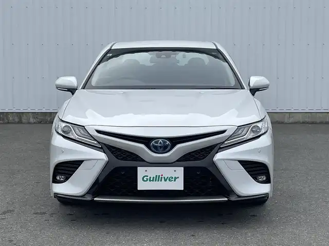 トヨタ カムリ WS 福岡県 2019(令1)年 6.4万km プラチナホワイトパールマイカ 純正ナビ/フルセグTV/CD/DVD/BT/AUX/バックカメラ/PCS/ＬＤＡ/レーダークルーズコントロール/ＢＳＭ/クリアランスソナー/HUD/オートハイビーム/パワーシート/ビルトインＥＴＣ２．０/純正アルミ/フルセグＴＶ/ＣＤ／ＤＶＤ再生/ブルートゥース