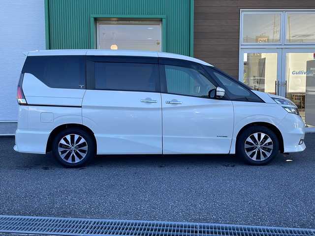 日産 セレナ 岐阜県 2019(平31)年 7.5万km ブリリアントホワイトパール 禁煙車/純正ナビ/AM/FM/CD/DVD/SD/AUX/フルセグTV/アラウンドビューモニター /フリップダウンモニター /両側パワースライドドア/エマージェンシーブレーキ /ハンズフリースライドドア/オートライト/フォグランプ/インテリジェントキー /プッシュスタート /防水シート /パーキングアシスト /バックソナー/ステリングスイッチ/ドアバイザー/純正アルミホイール
