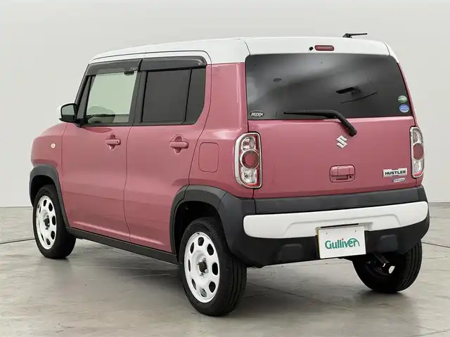 スズキ ハスラー G 福岡県 2019(令1)年 4.4万km チアフルピンクメタリック/ホワイト2トーンルーフ 純正８型ナビ／フルセグＴＶ　/ＥＴＣ　/前方ドライブレコーダー　/デュアルカメラブレーキサポート　/衝突軽減ブレーキ　/レーンキープ　/アイドリングストップ　/シートヒーター　/プッシュスタート　/電動格納式ドアミラー