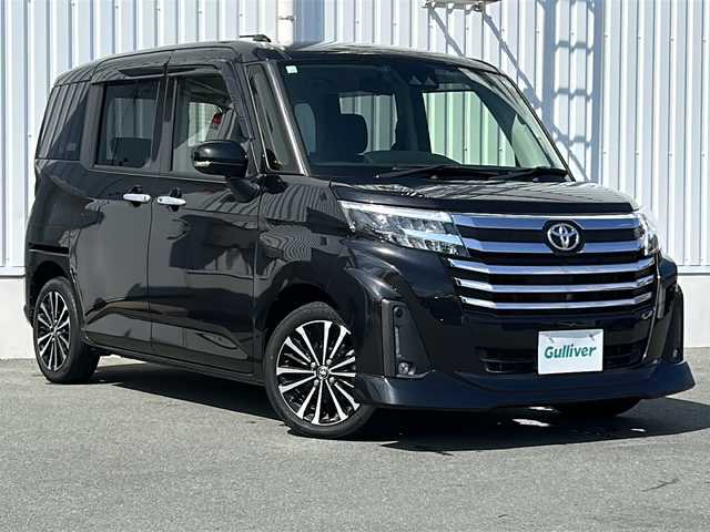 トヨタ ルーミー カスタムG－T 三重県 2020(令2)年 4.6万km ブラックマイカメタリック 社外ナビ　/全周囲カメラ　/両側パワースライドドア　/スペアキー　/前席シートヒーター　/前後コーナーセンサー　/レーダークルーズコントロール　/レーンキープアシスト　/衝突軽減ブレーキ/車線抑制/先行車発進お知らせ/ふらつき警報/標識認識/ステアリングスイッチ/電子パーキング　/ＬＥＤヘッドライト　/オートライト/禁煙車