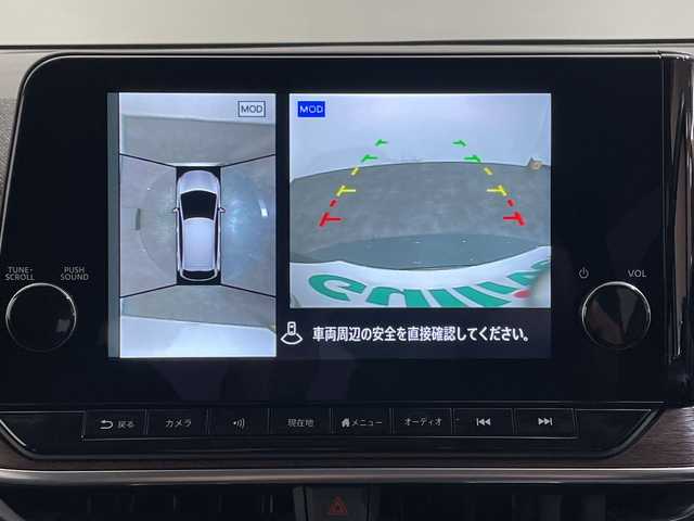 日産 オーラ G レザーエディション 愛媛県 2023(令5)年 2.1万km ミッドナイトブラック/サンライズカッパー ９型ナビ/フルセグ／Ｂｌｕｅｔｏｏｔｈ／ＵＳＢ/全方位カメラ/プロパイロット/衝突軽減ブレーキ/ＥＴＣ２．０/前方ドライブレコーダー/レーダークルーズコントロール/レーンキープアシスト/ブラインドスポットモニター/前後コーナーセンサー/オートマチックハイビーム/レザーシート/LEDヘッドライト
