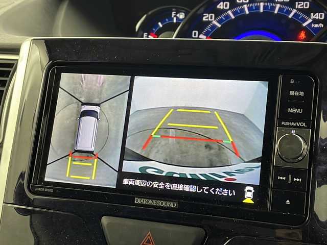 ダイハツ タント カスタム RS トップED SA Ⅲ 兵庫県 2018(平30)年 3.1万km ブラックマイカメタリック 社外ナビ Bluetooth　フルセグ　片側パワースライドドア　レーンキープアシスト　ETC　LEDヘッドライト　ドアバイザー ヒートシーター　オートマチックハイビーム　純正フロアマット　　純正アルミ