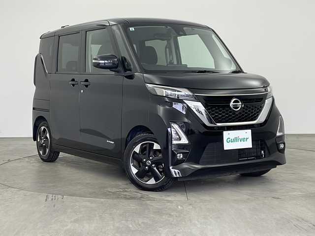 日産 ルークス HWS X プロパイロットED 兵庫県 2022(令4)年 6.3万km ブラック ・純正ナビ&TV&CD&DVD&BT&AUX/・プロパイロット/・アラウンドビューモニター/・両側パワースライドドア/・ハンズフリースライドドア/・衝突軽減ブレーキ/・車線逸脱警報/・車線逸脱防止支援/・先行車発進お知らせ機能/・ふらつき警報/・前後コーナーセンサー/・ビルトインETC/・LEDオートライト/・オートマチックハイビーム/・アイドリングストップ/・ブレーキホールド/・防眩ミラー/・W＋サイドエアバック/・カーテンエアバック/・スマートキー/・プッシュスタート