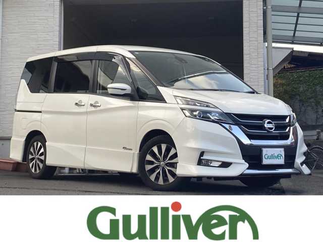 日産 セレナ ハイウェイスター Vセレクション 大分県 2017(平29)年 6.9万km ブリリアントホワイトパール 両側パワースライドドア /純正16インチアルミホイール/純正フロアマット/純正LEDヘッドライト/純正ナビ/フルセグTV/Bluetooth/オートライト/横滑り防止装置/衝突被害軽減ブレーキ/バックカメラ/クルーズコントロール/スマートキー/5月3日から5月7日までお休みの為、書類発送及び車両搬出は5月8日以降になります。
