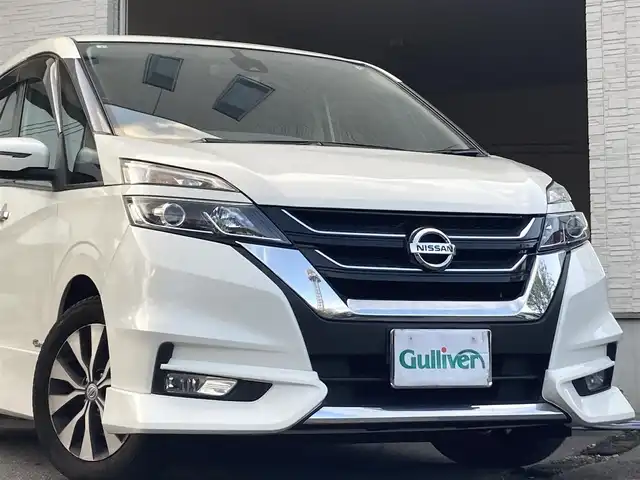 日産 セレナ ハイウェイスター Vセレクション 大分県 2017(平29)年 6.9万km ブリリアントホワイトパール 両側パワースライドドア /純正16インチアルミホイール/純正フロアマット/純正LEDヘッドライト/純正ナビ/フルセグTV/Bluetooth/オートライト/横滑り防止装置/衝突被害軽減ブレーキ/バックカメラ/クルーズコントロール/スマートキー/5月3日から5月7日までお休みの為、書類発送及び車両搬出は5月8日以降になります。