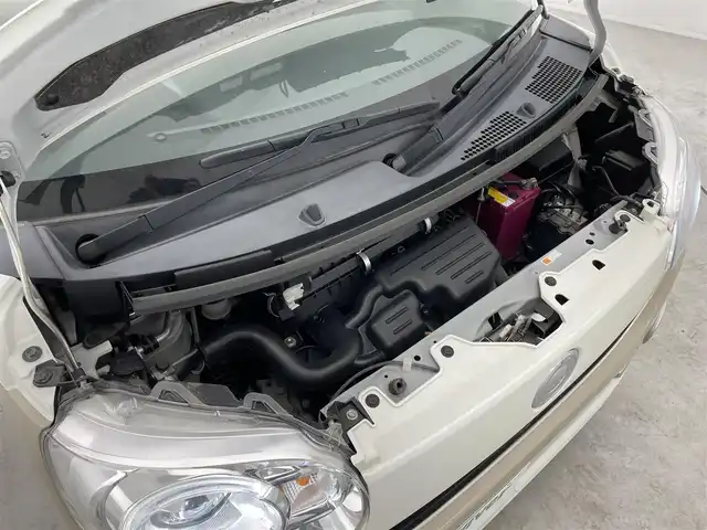 ダイハツ ムーヴ キャンバス G メイクアップ リミテッド　SAⅢ 滋賀県 2019(令1)年 4.7万km パールホワイトⅢ/ナチュラルベージュマイカメタリック 2トーン 社外ナビ/（CD/DVD/SD/Bluetooth/フルセグTV）/全方位カメラ/前方ドライブレコーダー/ビルトインETC/両側電動スライドドア/ステアリングリモコン/LEDヘッドライト/フォグランプ/オートヘッドライト/オートマチックハイビーム/純正フロアマット/スマートキー/アイドリングストップ