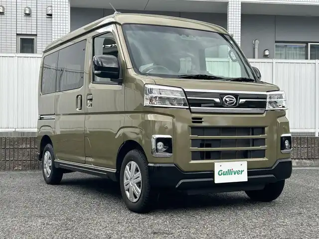 ダイハツ アトレー バン RS 愛知県 2022(令4)年 1.4万km 緑 ワンオーナー/オーディオディスプレイ/BT/USB/AppleCarPlay/AndroidAuto/フルセグTV/両側パワースライドドア/ドライブレコーダー/レーダークルーズコントロール/バックカメラ/ETC/レーンキープアシスト/衝突被害軽減システム/TVキャンセラー/コーナーセンサー/キセノンオートライト/スマートキー