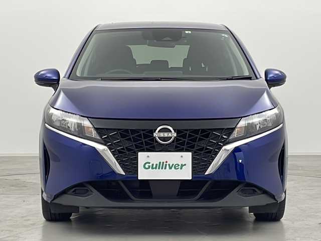 日産 ノート X 群馬県 2022(令4)年 2.1万km オーロラフレアブルーパール 純正９型ナビ　フルセグＴＶ　衝突被害軽減ブレーキ　ビルトインＥＴｃ　レーンキープアシスト　クリアランスソナー　純正ドライブレコーダー　アイドリングストップ　純正１６インチアルミホイール　スマートキー