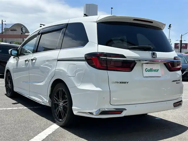 ホンダ オデッセイ ハイブリッド e:HEVアブソルート EX 長崎県 2020(令2)年 7.3万km パール 純正ナビ/純正フリップダウンモニター/マルチビューカメラシステム/ブラインドスポットインフォメーション/ハンズフリーアクセスパワーテールゲート/両側パワースライドドア/ワンオーナー/バックカメラ/前方位カメラ/プッシュスタート/ETC