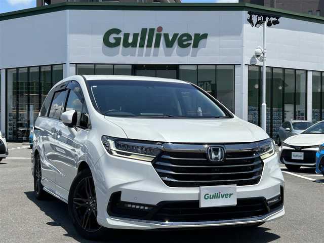ホンダ オデッセイ ハイブリッド e:HEVアブソルート EX 長崎県 2020(令2)年 7.3万km パール 純正ナビ/純正フリップダウンモニター/マルチビューカメラシステム/ブラインドスポットインフォメーション/ハンズフリーアクセスパワーテールゲート/両側パワースライドドア/ワンオーナー/バックカメラ/前方位カメラ/プッシュスタート/ETC