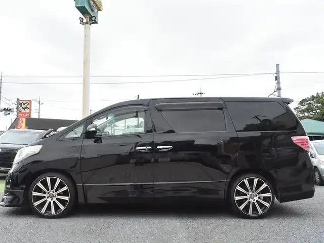 トヨタ アルファード 350S Cパッケージ 神奈川県 2011(平23)年 7.3万km ブラック 社外メモリナビ/バックカメラ/社外フリップダウンモニター/クルーズコントロール/プッシュスタート/両側パワースライドドア/パワーバックドア/ETC/HID/社外２０インチAW/取説/ナビ説/記録(R.3.4.6.7)