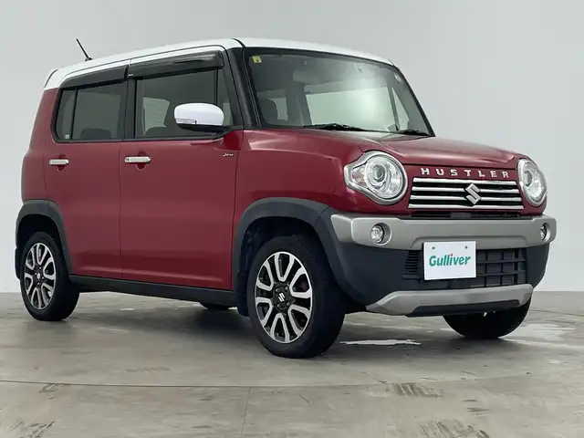 スズキ ハスラー Jスタイル Ⅱ 鹿児島県 2016(平28)年 5.7万km フェニックスレッドパール/ホワイト2トーンルーフ 社外ナビ（Bluetooth/iPod/メモリ/CD/DVD/フルセグTV）/前方ドライブレコーダー/バックカメラ/シートヒーター/フォグランプ/ハーフレザー/ドアバイザー/純正フロアマット/ABS/横滑り防止装置/レーンキープアシスト/被害衝突軽減システム/電動格納ミラー