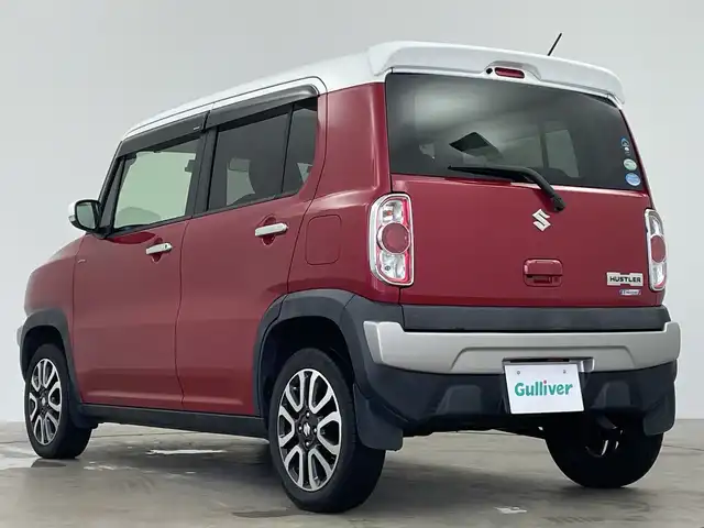スズキ ハスラー Jスタイル Ⅱ 鹿児島県 2016(平28)年 5.7万km フェニックスレッドパール/ホワイト2トーンルーフ 社外ナビ（Bluetooth/iPod/メモリ/CD/DVD/フルセグTV）/前方ドライブレコーダー/バックカメラ/シートヒーター/フォグランプ/ハーフレザー/ドアバイザー/純正フロアマット/ABS/横滑り防止装置/レーンキープアシスト/被害衝突軽減システム/電動格納ミラー