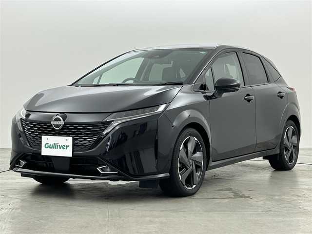 日産 オーラ G 福岡県 2024(令6)年 0.3万km メテオフレークブラックパール 純正９型ナビ　/アラウンドビューモニター　/ビルトインＥＴＣ２．０　/ＢＯＳＥサウンド　/プロパイロット　/コーナーセンサー　/エマージェンシーブレーキ　/レーンキープ　/ＢＳＭ　/ステアリングリモコン　/ＬＥＤライト