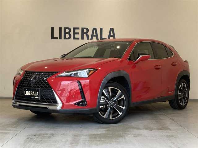 レクサス ＵＸ 250h バージョンL 熊本県 2021(令3)年 1.1万km マダーレッド ・スマートキー/・プッシュスタート/・プリクラッシュセーフティ/・レーントレーシングアラート/・ブラインドスポットモニター/・パーキングサポートアラート/・道路標識認識/・先行車発進告知/・オートマチックハイビーム/・クルーズコントロール(追従式)/・茶革シート/・前席パワーシート＆エアシート /・ハンドルヒーター /・純正メモリナビ/　【BD・Bluetooth・USB・SD・AUX・MSV】/・フルセグTV/・全方位カメラ/・ETC2.0/・ドライブレコーダー(前後録画)/・パワーバックドア/・LEDヘッドランプ/・LEDフォグランプ/・純正マット