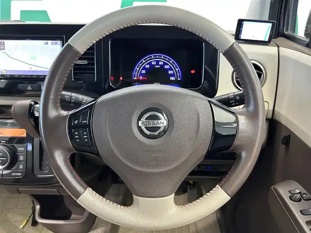 日産 モコ ドルチェG 鹿児島県 2013(平25)年 7.3万km ミステリアスバイオレットパール 禁煙車/社外ナビ/・フルセグTV/・BT/・CD/DVD/・USB/・MSV(SD)/バックカメラ/ETC/プッシュスタート/スマートキー/電格ミラー/合皮シート/オートライト/フォグランプ/純正キセノンライト/Wエアバック/純正フロアマット/純正AW