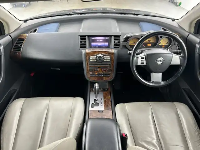 日産 ムラーノ 350XVスタイリッシュシルバー 愛知県 2006(平18)年 9.7万km スーパーブラック 純正ナビ/バックカメラ/ETC/BOSEスピーカー/社外17インチアルミホイール/運転席・助手席シートヒーター/スマートキー