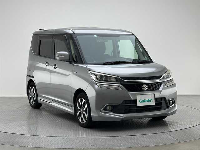 スズキ ソリオ バンディット HV MV Dカメラ ブレーキS 兵庫県 2016(平28)年 6.4万km プレミアムシルバーメタリック 純正ナビ/（CD/DVD/Bluetooth/AUX）/全方位カメラ/社外ＥＴＣ/クルーズコントロール/社外前後ドライブレコーダー/両側パワースライドドア/ＬＥＤ/オートライト/フロアマット/レーンキープアシスト/衝突軽減ブレーキ/プッシュスタート