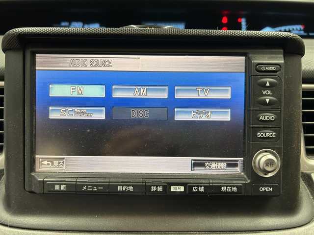 ホンダ ステップワゴン スパーダSHDDナビスマートスタイル 東京都 2009(平21)年 12.9万km 紺 純正メーカーナビ/（FM/AM/DVD）/電動格納ミラー/純正フロアマット/両側パワースライドドア/フォグライト/ECON/A POLE/VSA/ETC/バックカメラ　/革巻きステアリング