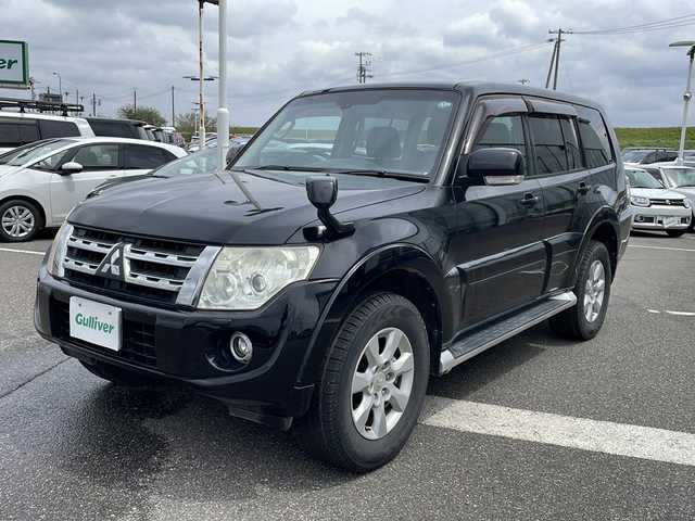 三菱 パジェロ ロング エクシード 新潟県 2013(平25)年 16.2万km ダイヤモンドブラックマイカ ４WD/ディーゼルターボ/社外ナビ/（DTV/DVD/Bluetooth）/バックカメラ/シートヒーター/ETC/フロアマット/HIDヘッドライト/フロントフォグ/バックフォグ/ウィンカーミラー/電格ミラー/ドアバイザー