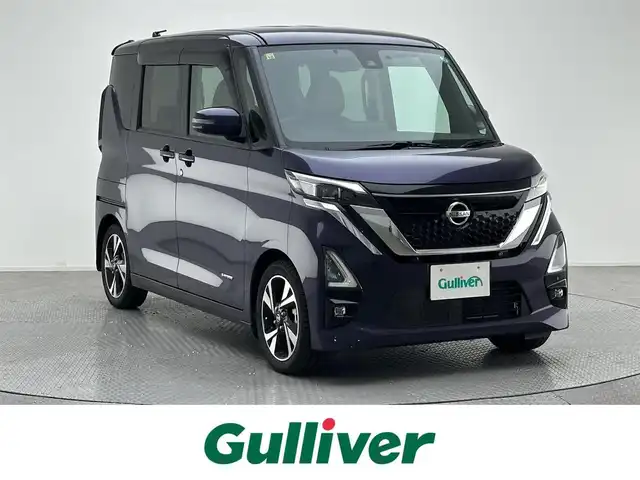 日産 ルークス HWS Gターボ プロパイロットED 兵庫県 2020(令2)年 2.3万km アメジストパープル 純正SDナビ(CD/DVD/SD/フルセグ/Bluetooth)/全方位カメラ/プロパイロット/両側パワースライドドア/アイドリングストップ/電子パーキングブレーキ/LEDヘッドライト/オートライト/ステアリングスイッチ/ハーフレザーシート/スマートキー/スペアキー/ターボ過給機/前後コーナーセンサー/純正15インチアルミホイール/純正フロアマット
