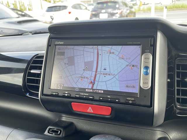 ホンダ Ｎ ＢＯＸ カスタム SSパッケージ 青森県 2015(平27)年 10.4万km スマートブラック 4WD/純正メモリナビ・ワンセグTV/CD・DVD・Bluetooth・SD/バックカメラ/両側パワースライドドア/前席シートヒーター/あんしんパッケージ/衝突軽減ブレーキ/サイド・カーテンエアバッグ/ETC/HIDヘッドライト/フォグランプ/純正14インチアルミホイール/スマートキー/プッシュスタート