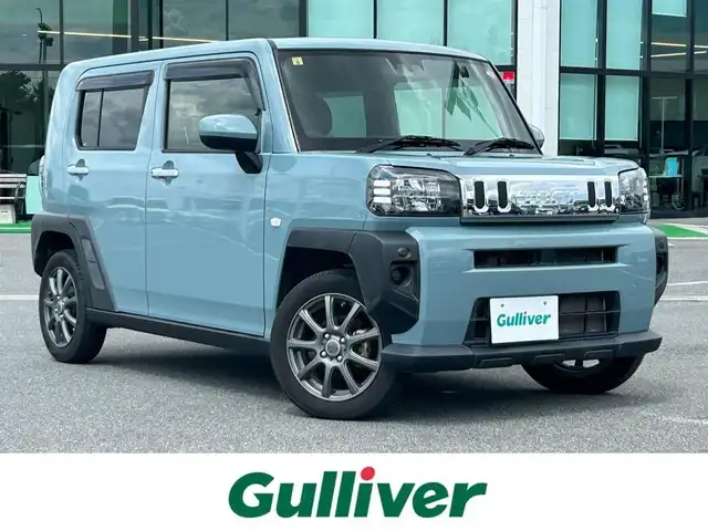 ダイハツ タフト X 奈良県 2020(令2)年 4.9万km レイクブルーメタリック バックカメラ　/Bluetooth　/ガラスルーフ　/コーナーセンサー　/衝突軽減システム　/スペアキー1本　/スマートキー　/LEDヘッドライト　/オートライト　/純正フロアマット　/盗難防止装置　/取扱説明書