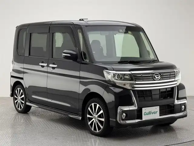 ダイハツ タント カスタムX トップED LTD SAⅢ 兵庫県 2018(平30)年 4.8万km ブラックマイカメタリック 社外８インチメモリナビ(CD/DVD/SD/Bt/フルセグ)/・AVIC-RL801/バックカメラ/前後ドライブレコーダー/クリアランスソナー/片側パワースライドドア/PCS/シートヒーター/社外マット/バイザー/LEDヘッドライト/LEDフォグ/オートハイビーム/社外１５インチAW/アイドリングストップ/スペアキー1個