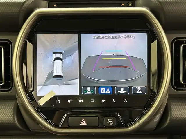 スズキ ハスラー Jスタイル Ⅱ 愛媛県 2024(令6)年 0.6万km クールカーキパールメタリック/ソフトベージュメタリック 純正９インチメモリーナビ　アラウンドビューモニター　追従型クルーズコントロール　前席シートヒーター　フルセグＴＶ　フロアマット　純正アルミホイール　コーナーセンサー　オートライト