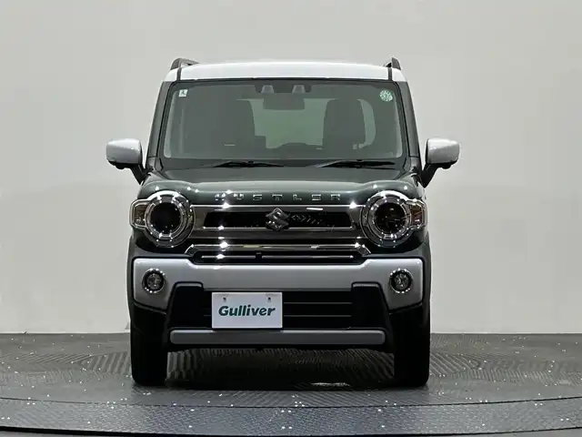 スズキ ハスラー Jスタイル Ⅱ 愛媛県 2024(令6)年 0.6万km クールカーキパールメタリック/ソフトベージュメタリック 純正９インチメモリーナビ　アラウンドビューモニター　追従型クルーズコントロール　前席シートヒーター　フルセグＴＶ　フロアマット　純正アルミホイール　コーナーセンサー　オートライト