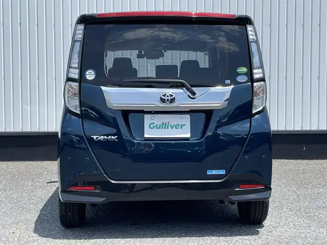 トヨタ タンク カスタムG－T 千葉県 2019(平31)年 1.7万km ブラックマイカメタリック/レーザーブルークリスタルシャイン 2トーン 純正9インチナビ/（TV/CD/DVD/Bluetooth/AM/FM)/衝突被害軽減システム/クルーズコントロール/両側パワースライドドア/横滑り防止装置/ETC/ドライブレコーダー/アイドリングストップ/LEDヘッドライト/フォグランプ/オートライト/ウィンカーミラー/電動格納ミラー/純正15インチAW/シートリフター/プッシュスタート/スマートキー/フロアマット/ドアバイザー/スペアキー/取扱説明書/保証書