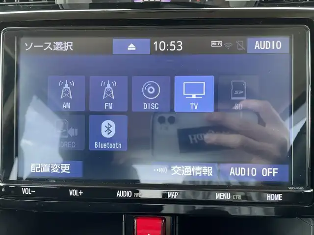 トヨタ タンク カスタムG－T 千葉県 2019(平31)年 1.7万km ブラックマイカメタリック/レーザーブルークリスタルシャイン 2トーン 純正9インチナビ/（TV/CD/DVD/Bluetooth/AM/FM)/衝突被害軽減システム/クルーズコントロール/両側パワースライドドア/横滑り防止装置/ETC/ドライブレコーダー/アイドリングストップ/LEDヘッドライト/フォグランプ/オートライト/ウィンカーミラー/電動格納ミラー/純正15インチAW/シートリフター/プッシュスタート/スマートキー/フロアマット/ドアバイザー/スペアキー/取扱説明書/保証書