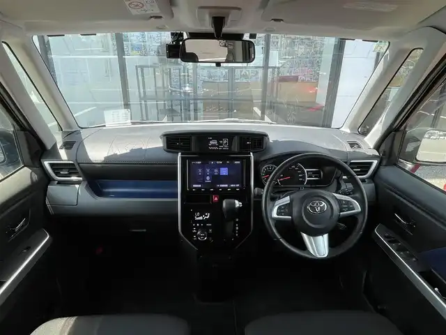 トヨタ タンク カスタムG－T 千葉県 2019(平31)年 1.7万km ブラックマイカメタリック/レーザーブルークリスタルシャイン 2トーン 純正9インチナビ/（TV/CD/DVD/Bluetooth/AM/FM)/衝突被害軽減システム/クルーズコントロール/両側パワースライドドア/横滑り防止装置/ETC/ドライブレコーダー/アイドリングストップ/LEDヘッドライト/フォグランプ/オートライト/ウィンカーミラー/電動格納ミラー/純正15インチAW/シートリフター/プッシュスタート/スマートキー/フロアマット/ドアバイザー/スペアキー/取扱説明書/保証書