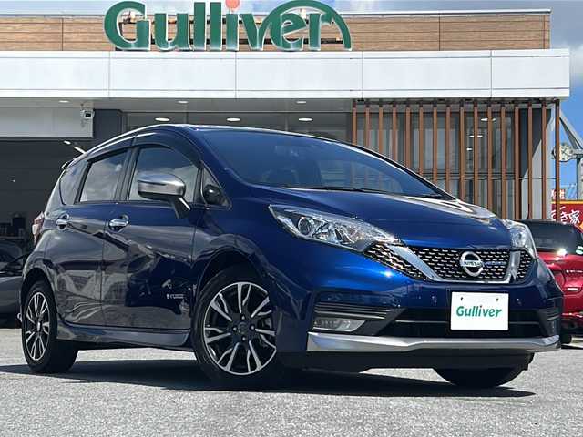 日産 ノート e-パワーオーテック スポーツスペック 沖縄県 2020(令2)年 5.9万km オーロラフレアブルーパール 純正ナビ・TV・Bluetooth・CD・DVD/バックカメラ/ETC/ドライブレコーダー/コーナーセンサー/オートライト/衝突軽減システム/レーンキープアシスト/ステアリングスイッチ/革巻きステアリング/電格ミラー/LEDヘッドライト